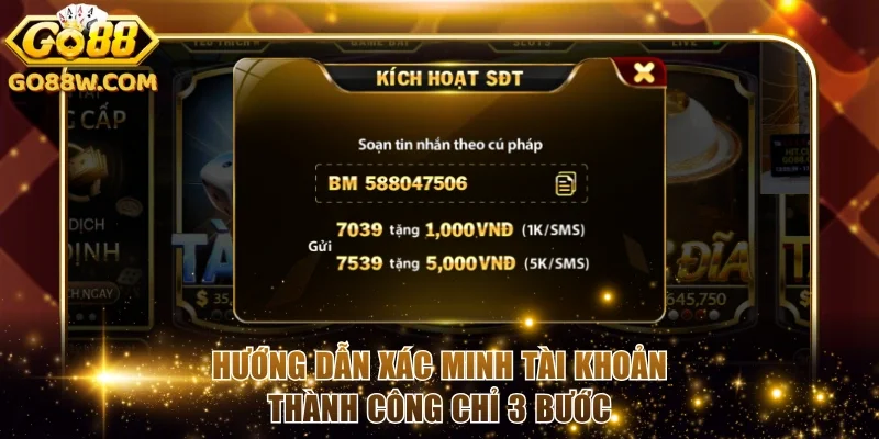 Hướng dẫn xác minh tài khoản thành công chỉ 3 bước